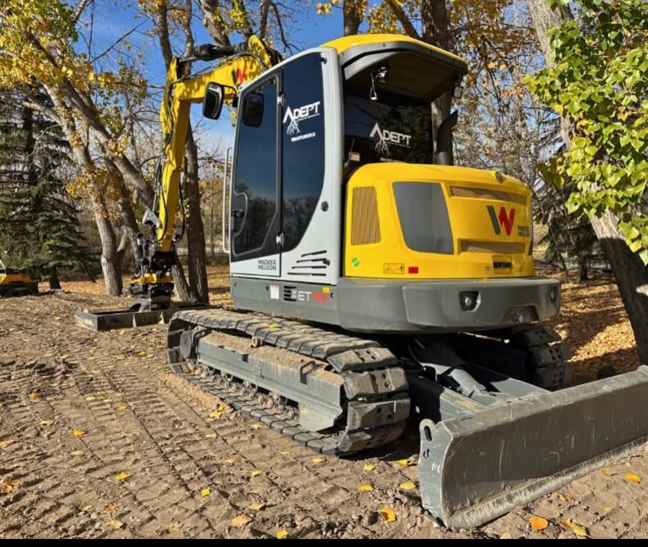 Adept-branded Wacker Neuson excavator